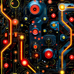 Obraz premium digital abstract freameless patterns, ai generated