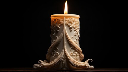 scent candle burning - Powered by Adobe