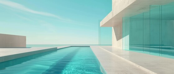 Luxury Infinity Pool with Ocean View at Sunset