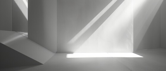 Abstract Shadows and Light in Minimalist Space
