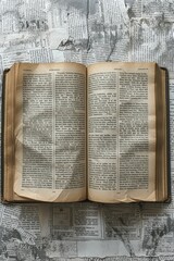 Obraz premium Dictionary page highlighting word Literacy, importance of literacy concept, clean white background