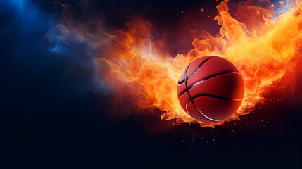 Fototapeta premium Basketball background, the charm and magic of basketball