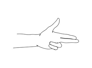 Hands, Signs Single Line Drawing Ai, EPS, SVG, PNG, JPG zip file