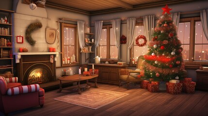 fireplace cozy christmas