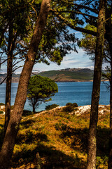 Paisaje en las Islas Cíes, Galicia.
