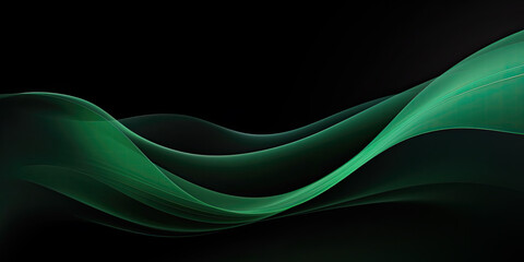 Gradient abstract made with green and black. Abstract background or wallpaper