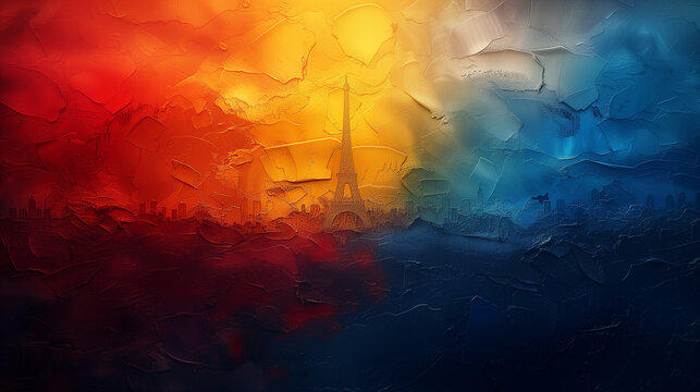 abstract minimalistic line quality design, graphic that is a summer Olympic games PARIS, background, Olympic games, The 2024 Summer Olympics. Paris 2024