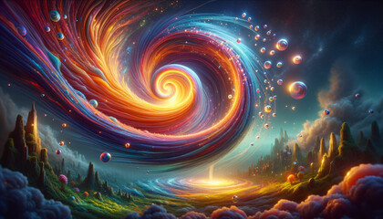 Enchanting Gravity Well: A Mesmerizing Vortex of Joy and Wonder