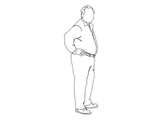 Man, Boy Dresses, Clothing Single Line Drawing Ai, EPS, SVG, PNG, JPG zip file