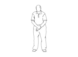 Man, Boy Dresses, Clothing Single Line Drawing Ai, EPS, SVG, PNG, JPG zip file