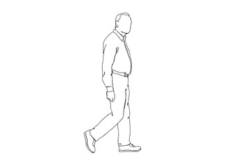 Man, Boy Dresses, Clothing Single Line Drawing Ai, EPS, SVG, PNG, JPG zip file