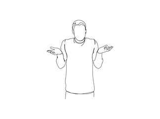 Man, Boy Dresses, Clothing Single Line Drawing Ai, EPS, SVG, PNG, JPG zip file