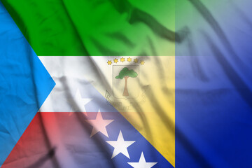 Equatorial Guinea and Bosnia and Herzegovina political flag international relations BIH GNQ