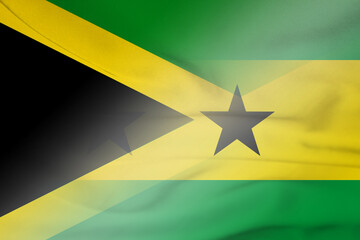 Jamaica and Sao Tome and Principe state flag transborder contract STP JAM