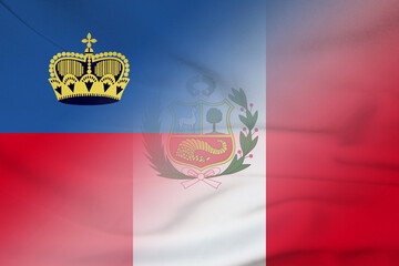 Liechtenstein and Peru state flag transborder relations PER LIE