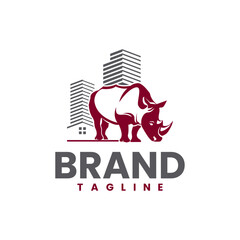 rhino construction logo