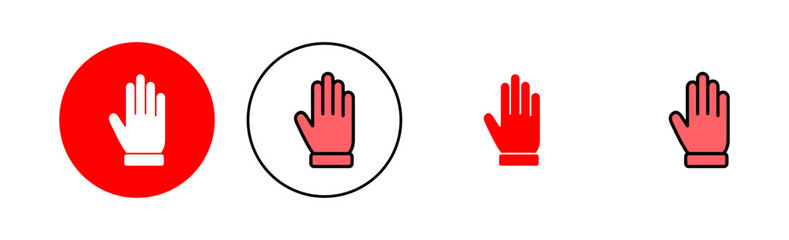 Hand icon set illustration. hand sign and symbol. hand gesture