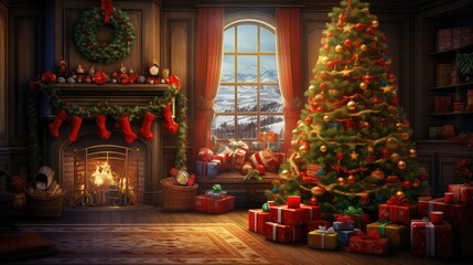 Fototapeta premium sunpalm holiday room background