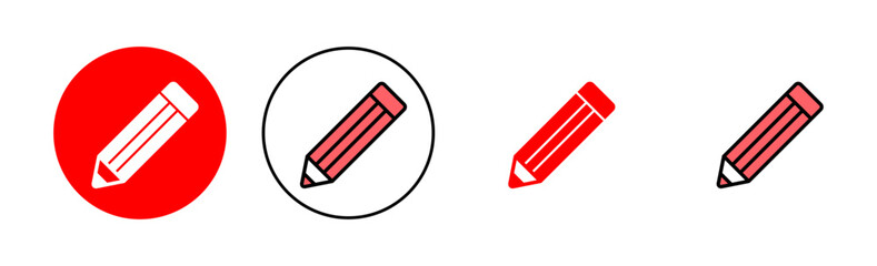 Pencil icon set illustration. pen sign and symbol. edit icon vector