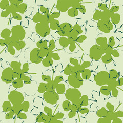 Five Leaf Clover Pattern Design