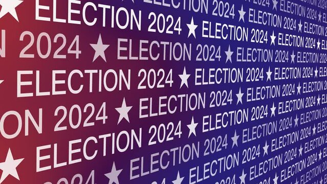 Politics election 2024 presidential campaign voting background with symbol, pattern, and creative style