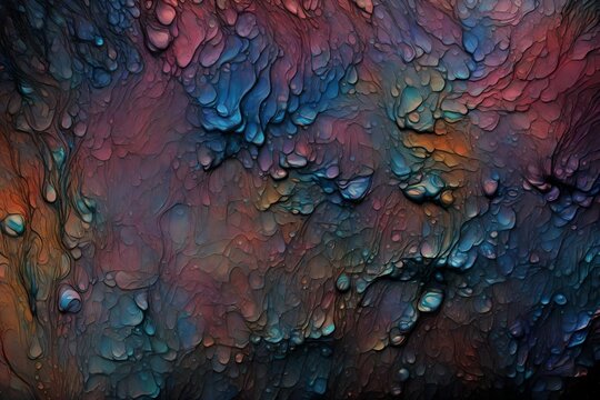 Painting texture close-up with metallic colors background