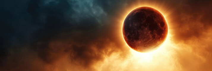 solar eclipse background  - obrazy, fototapety, plakaty