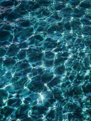 Obraz premium blue water background surface reflection nature swimming