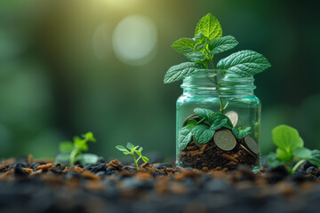 A sustainable finance firm incorporating environmental, social, and governance (ESG) criteria into investment decisions. Concept of sustainable finance. Generative Ai.