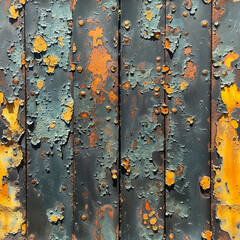 Corroded Metal with patina and rust, seamless tile, ai generated