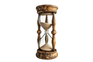 hourglass isolated on transparent and white background.PNG image