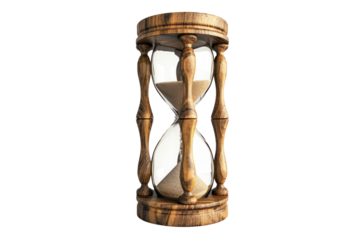 hourglass isolated on transparent and white background.PNG image