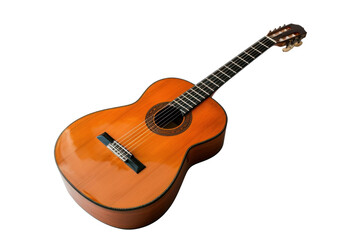 acoustic guitar isolated on transparent and white background.PNG image	