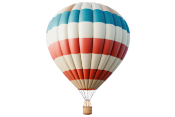 air balloon isolated on transparent and white background.PNG image