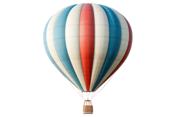 air balloon isolated on transparent and white background.PNG image