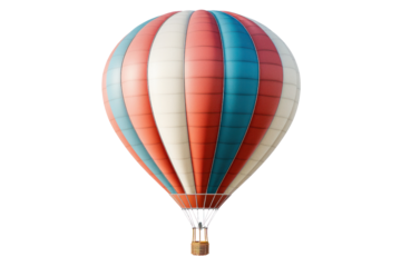 air balloon isolated on transparent and white background.PNG image