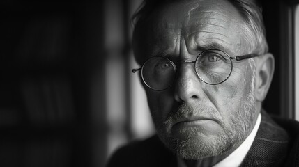 Classic Portrait of a Thoughtful Gentleman. Generative ai