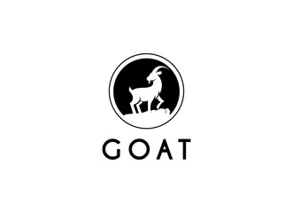 Goat logo design. Goat farming and fresh milk logo. 