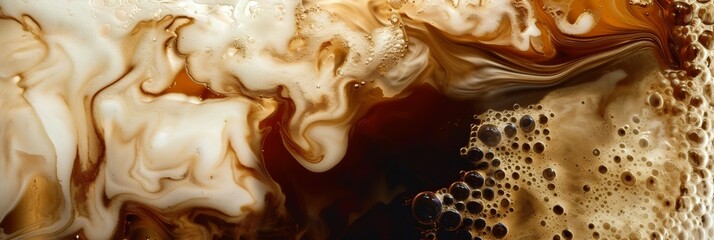 Abstract Coffee Crema Texture. Generative ai - obrazy, fototapety, plakaty