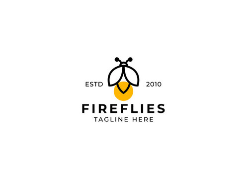 firefly logo vector icon illustration