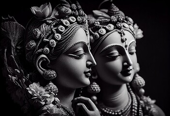 Radha Krishna Image High Quality. Generative AI