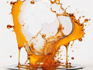 splash of oil isolated liquid fresh