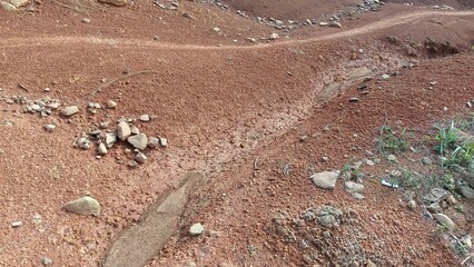 Dirt road through the mountains