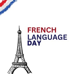Fototapeta na wymiar french language day