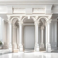 columns in the palace of arts