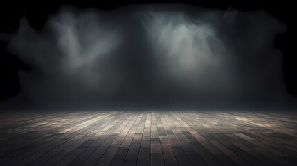 Empty concrete floor, universal minimalist background for presentations