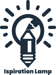 Inspiration Lamp Vector Logo