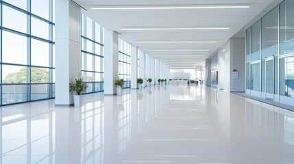 spotless clean building interior