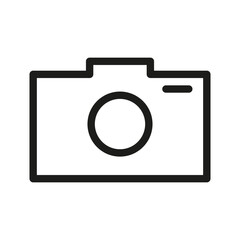 Rectangle camera symbol in electric blue and white design