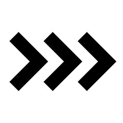 Continue arrow silhouette icon. Vector.